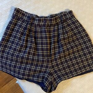 plaid shorts